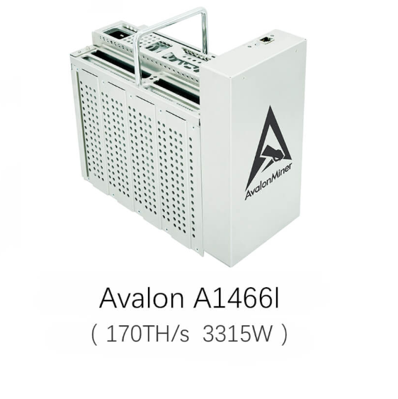 Canaan Avalon Miner 1466I 170T 3115W Bitcoin Mining Machine