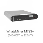 MicroBT WhatsMiner M73S+ 540~600T 12.5J/T Bitcoin Miner Water Cooling