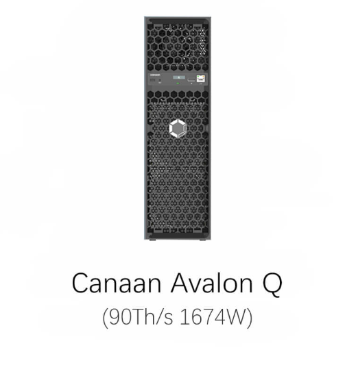 Canaan Avalon Q 90Th/s 1674W Bitcoin Miner