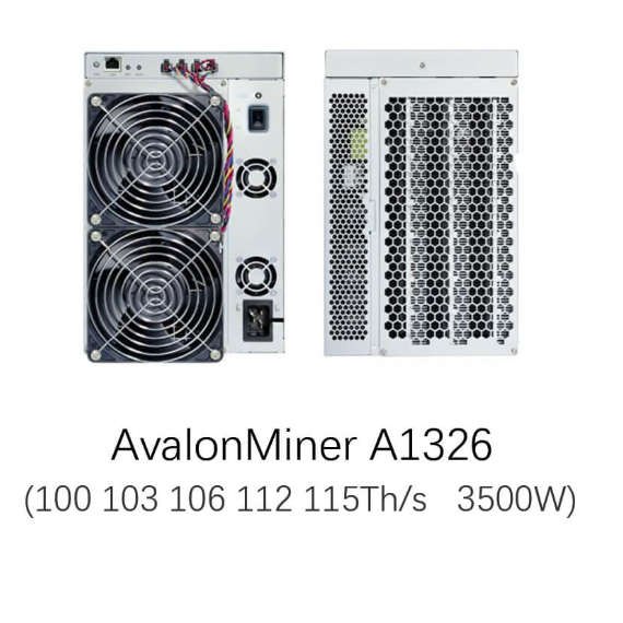 Canaan Avalon Miner A1326 100T 103T 106T 112T 115T 3500W Bitcoin Hardware Stock