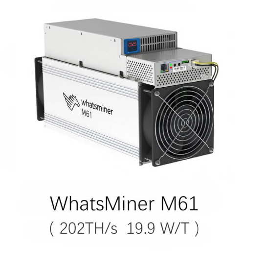 MicroBT WhatsMiner M61 182-202T 4000W Bitcoin Miner