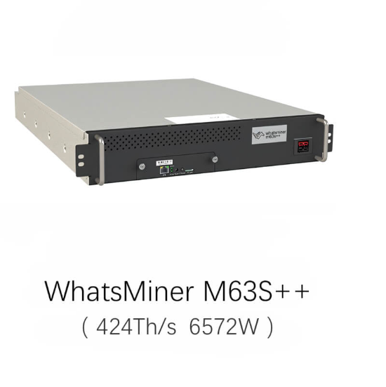 MicroBT WhatsMiner M63S++ 424Th/s 6572W Bitcoin Miner Hydro Cooling