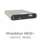 MicroBT WhatsMiner M63S+ 450T 7650W Hydro Cooling BTC Miner Bitcoin Mining