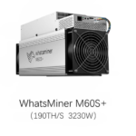 MicroBT WhatsMiner M60S+ 190T 3230W BTC Miner Bitcoin Mining Air Cooling