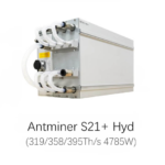 Bitmain Antminer S21+ Hydro 319T 338T 358T 395T 15J/T Bitcoin Miner Hydro Cooling