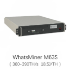 MicroBT Whatsminer M63S 408 410 412 416T 18.5J/TH for Hydro Mining Bitcoin Miner