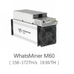 MicroBT Whatsminer M60 168T 170T 176T 178T 19.9J/TH BTC Miner Bitcoin Mining
