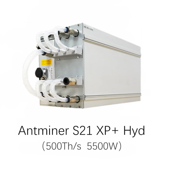Bitmain Antminer S21 XP+ Hyd 500Th/s 5500W Bitcoin Miner Hydro Cooling